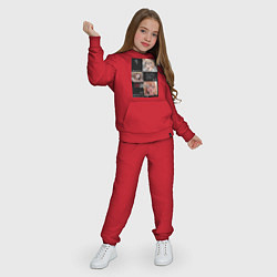 Костюм хлопковый детский Марин Китагава коллаж, цвет: красный — фото 2