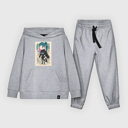 Костюм хлопковый детский Магическая битва Маки Дзэнин маг, цвет: меланж