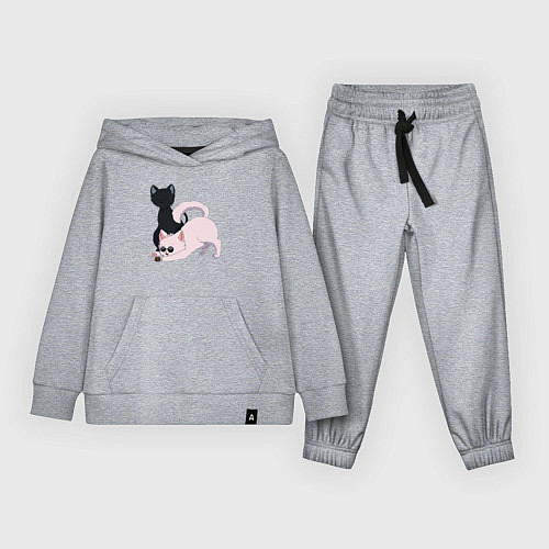 Детский костюм Магическая битва Сатору Годзё Сугуру Гэто коты / Меланж – фото 1