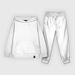 Костюм хлопковый детский За веру царя и святую триединую Русь - Крест желты, цвет: белый