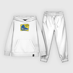 Костюм хлопковый детский Steph Curry shoes, цвет: белый