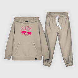 Костюм хлопковый детский Pink Floyd pigs, цвет: миндальный