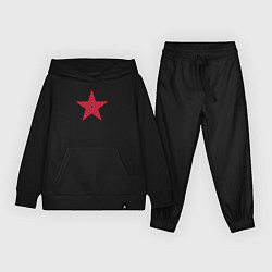 Костюм хлопковый детский USSR red star, цвет: черный