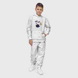 Костюм хлопковый детский Смеющийся орел, цвет: белый — фото 2
