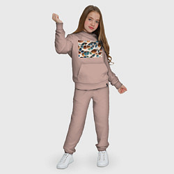 Костюм хлопковый детский Вдохновлено Антонио Гауди, цвет: пыльно-розовый — фото 2