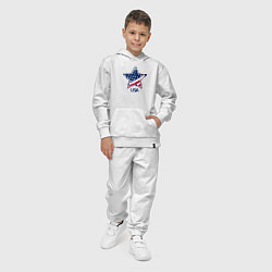 Костюм хлопковый детский Star - USA, цвет: белый — фото 2