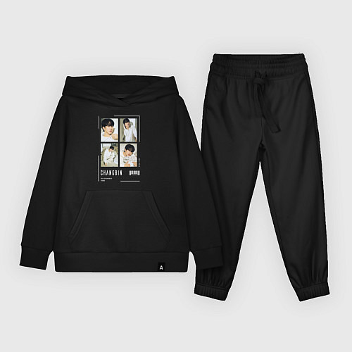 Детский костюм Changbin stray kids cute / Черный – фото 1