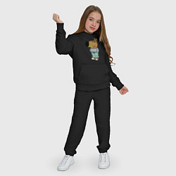 Костюм хлопковый детский Чиловый парень, цвет: черный — фото 2