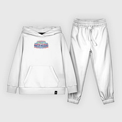 Костюм хлопковый детский Зимние праздники, цвет: белый