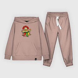 Костюм хлопковый детский Cinco de mayo, цвет: пыльно-розовый