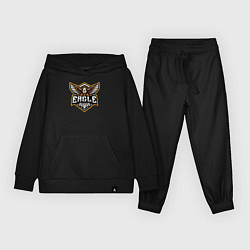 Костюм хлопковый детский Eagle team, цвет: черный