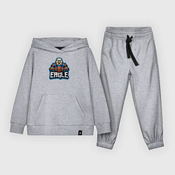 Костюм хлопковый детский Eagle basketball, цвет: меланж