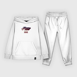 Костюм хлопковый детский Dodge coronet, цвет: белый