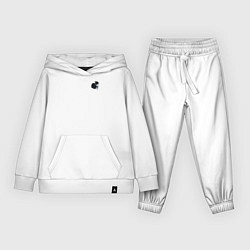 Костюм хлопковый детский Кусь коты, цвет: белый