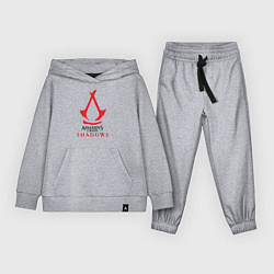 Костюм хлопковый детский Assassins Creed Shadows - badge, цвет: меланж