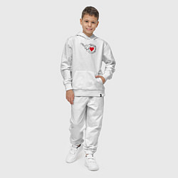 Костюм хлопковый детский Навсегда парное - наручник, цвет: белый — фото 2