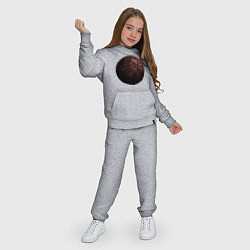 Костюм хлопковый детский Планета арт, красная, цвет: меланж — фото 2