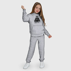 Костюм хлопковый детский Дарт вейдер акварель, цвет: меланж — фото 2