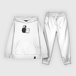 Детский костюм Влюбленные котики - черный и белый