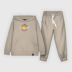 Костюм хлопковый детский Lakers lake show, цвет: миндальный