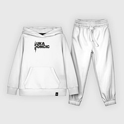Костюм хлопковый детский Стиль Луки Дончича, цвет: белый