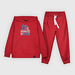 Костюм хлопковый детский Dallas Mavericks sport, цвет: красный