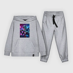 Костюм хлопковый детский Крутой волчара - киберспорт, цвет: меланж