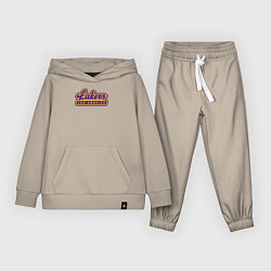 Костюм хлопковый детский Basketball LA Lakers, цвет: миндальный