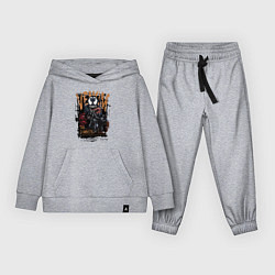 Костюм хлопковый детский Веном черный симбиот, цвет: меланж