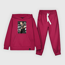 Костюм хлопковый детский James Alan Hatfield - Metallica, цвет: маджента