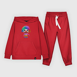 Костюм хлопковый детский Cartoon clown colorful, цвет: красный