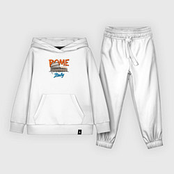 Костюм хлопковый детский Колизей исторический памятник, цвет: белый