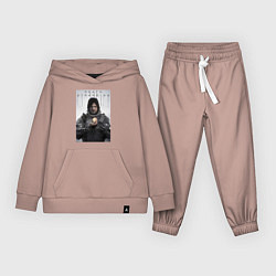 Костюм хлопковый детский Death Stranding - Norman Reedus, цвет: пыльно-розовый