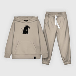 Костюм хлопковый детский Gas rat, цвет: миндальный