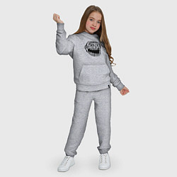 Костюм хлопковый детский Омега тролл фейс мем, цвет: меланж — фото 2