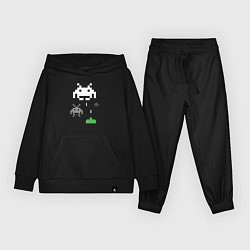 Костюм хлопковый детский Space invaders, цвет: черный
