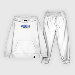 Костюм хлопковый детский Golden State basketball, цвет: белый
