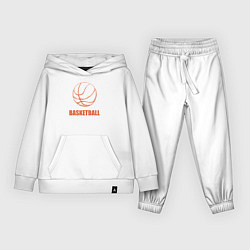 Костюм хлопковый детский Ball basket, цвет: белый