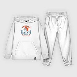 Костюм хлопковый детский Сиба ину , Японский стиль, цвет: белый