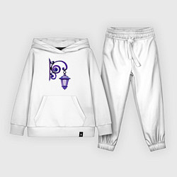 Костюм хлопковый детский Фиолетовый фонарь, цвет: белый