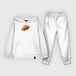 Костюм хлопковый детский Рыбка попугай, цвет: белый