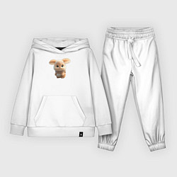 Костюм хлопковый детский Пушистый зайка, цвет: белый