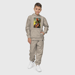 Костюм хлопковый детский Max Payne, цвет: миндальный — фото 2