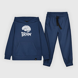 Костюм хлопковый детский Brain, цвет: тёмно-синий