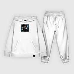 Костюм хлопковый детский Ало бизнес мем, цвет: белый