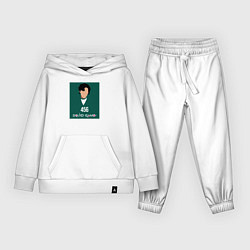 Костюм хлопковый детский Squid game 456, цвет: белый