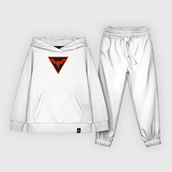 Костюм хлопковый детский Red batman, цвет: белый