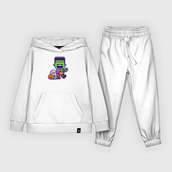 Костюм хлопковый детский Милый Франкенштейн, цвет: белый