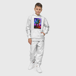 Костюм хлопковый детский Космонавт Шрек на похожей планете, цвет: белый — фото 2