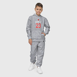 Костюм хлопковый детский Jordan 23, цвет: меланж — фото 2